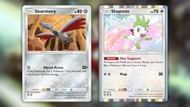 Skarmory and Shaymin (Image via The Pokemon Company)